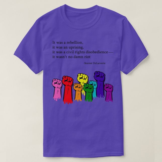 Camiseta Storm DeLarverie Stonewall Quote (Frente do Design)