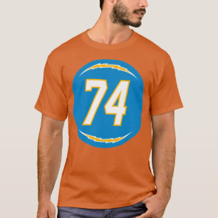 Camiseta Storm Norton Número 74 Jersey Los Angeles Chargers