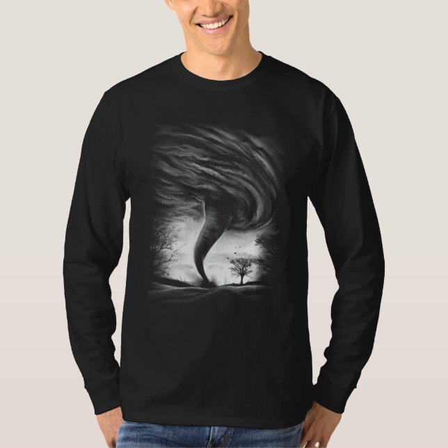 Camiseta Storm Tornado Twister And Hurricane Weather Costum (Frente)
