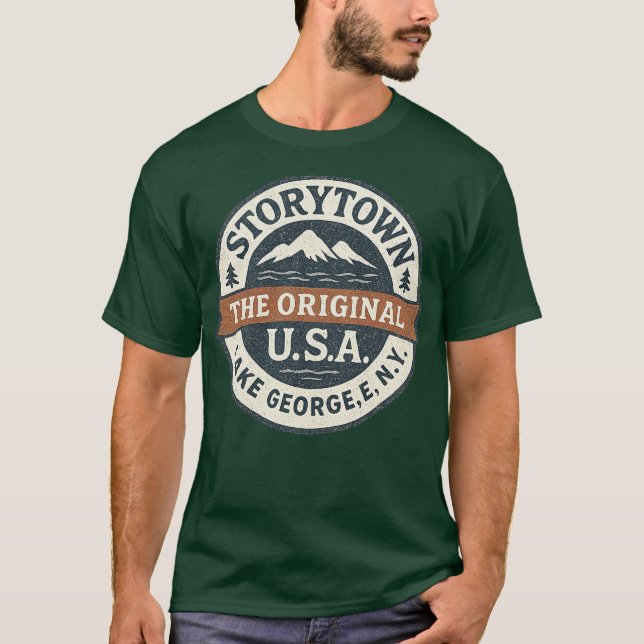 Camiseta Storytown USA - Lago George, NY (Frente)