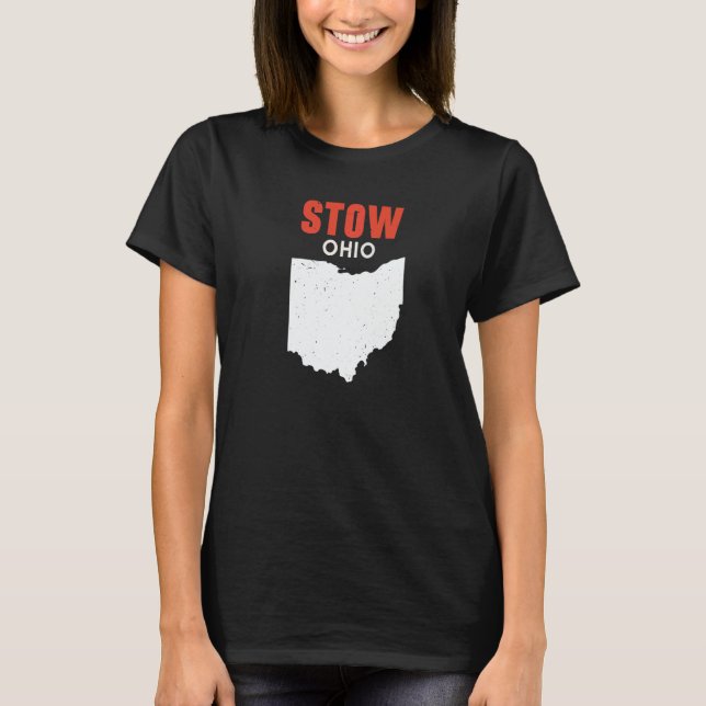 Camiseta STOW Ohio USA State America Travel Ohioan   (Frente)
