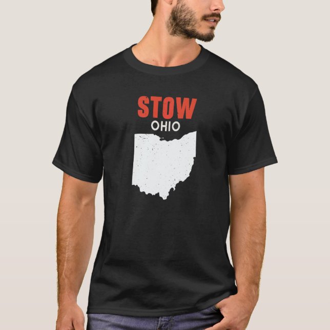 Camiseta STOW Ohio USA State America Travel Ohioan   (Frente)