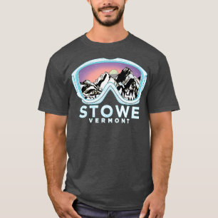Camiseta Stowe Ski Design Stowe VT Skiing Snow Gift