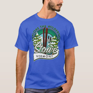 Camiseta Stowe Vermont explora o esqui de Wilderness