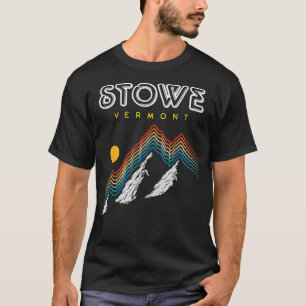 Camiseta Stowe Vermont USA Ski Resort 1980s Retro