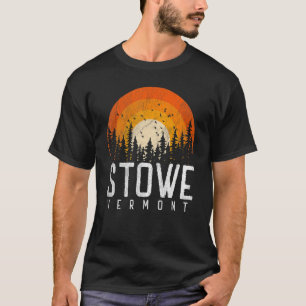 Camiseta Stowe Vermont V Vintage 70s 80s 90s Retro City