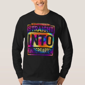 Camiseta Straight Into Kindergarten Tie Dye Teacher Back To