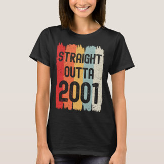 Camiseta Straight Outta 2001 Funny Retro Birthday Awesome S