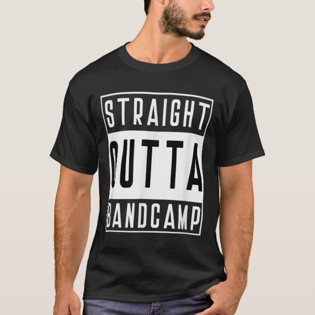 Camiseta Straight Outta Band Camp Funny Marching Band Tee  (Frente)