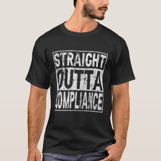 Camiseta Straight Outta Compliance Out Of Compliance Distre