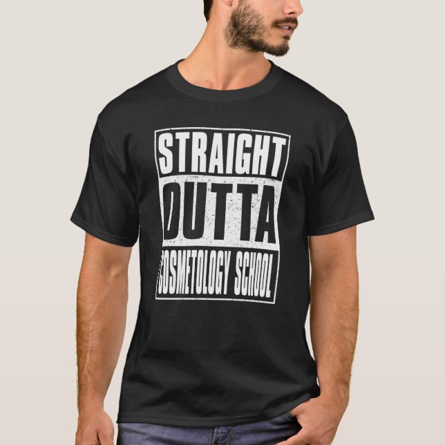 Camiseta Straight Outta Cosmetology School Kids Girls Boys  (Frente)