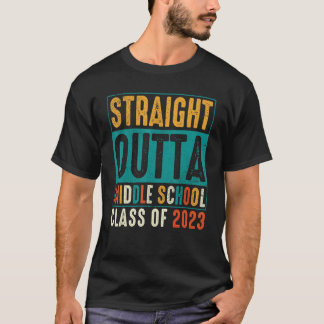Camiseta Straight Outta Middle School 2023 Graduation