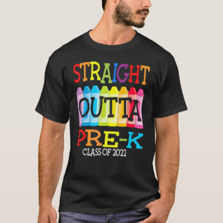 Camiseta Straight Outta Pre K 2022 Senior Class Of 2022