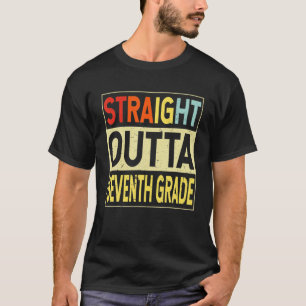 Camiseta Straight Outta Seventh Grade Graduate 7Th Graduati