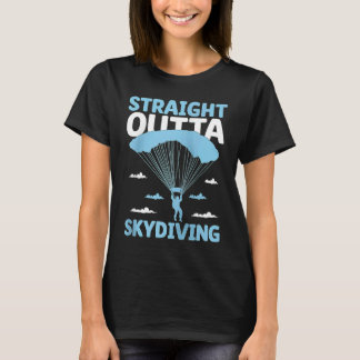 Camiseta Straight Outta Skydiving Skydive Parachute Skydive