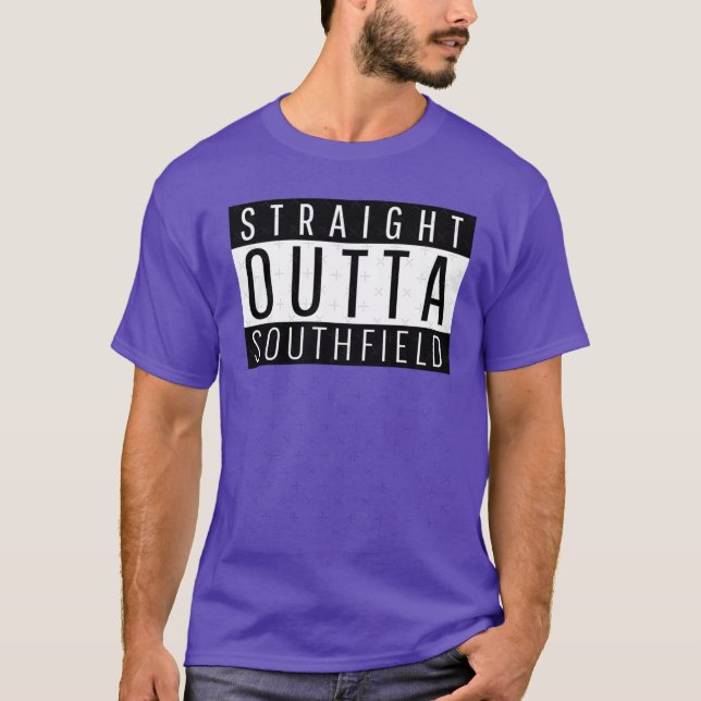 Camiseta Straight Outta Southfield Michigan Oversized (Frente)