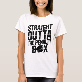 Camiseta Straight Outta The Penalty Box Funny Hockey Ice Ri