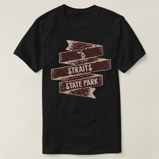 Camiseta Strait State Park Michigan State Park MI Wildlife (Frente do Design)
