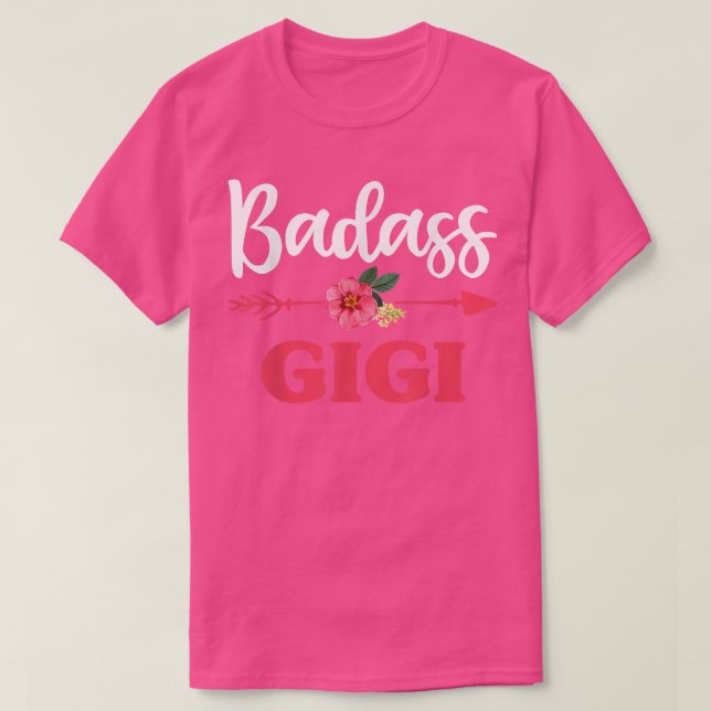 Camiseta Strass Gigi Grandma Floral, Dia de as mães (Frente do Design)