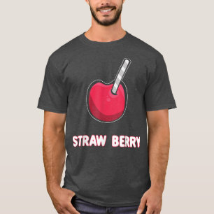 Camiseta Straw Berry Pun Summer Frutas Funny Vegan Comida V