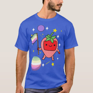 Camiseta Strawberry Astronaut Genderfae Pride