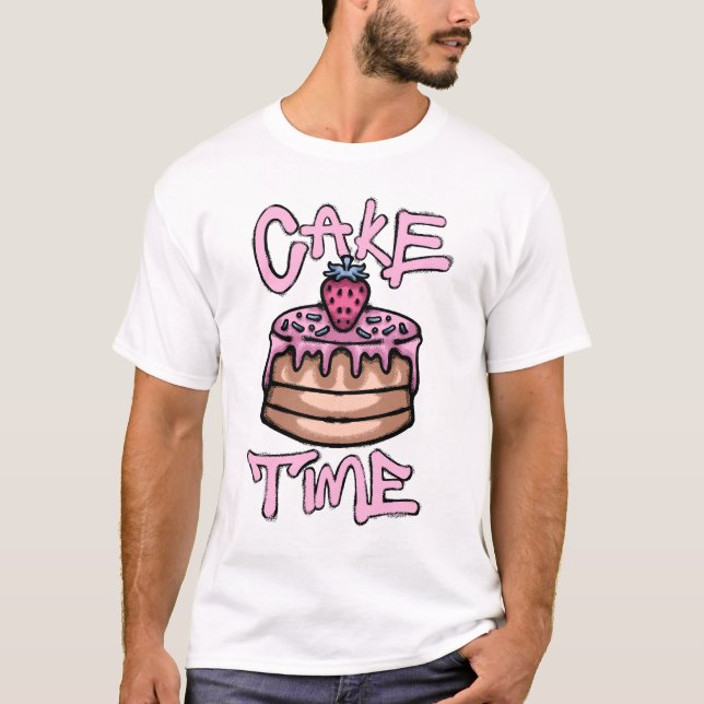 Camiseta Strawberry cake streetwear (Frente)