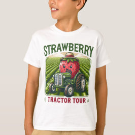 Camiseta Strawberry Fields Trator Tour Fazenda