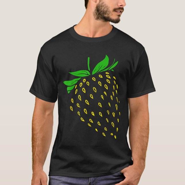 Camiseta Strawberry Fruit Costume Simple Funny Party  (Frente)