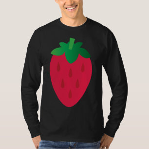 Camiseta Strawberry Fruta Art
