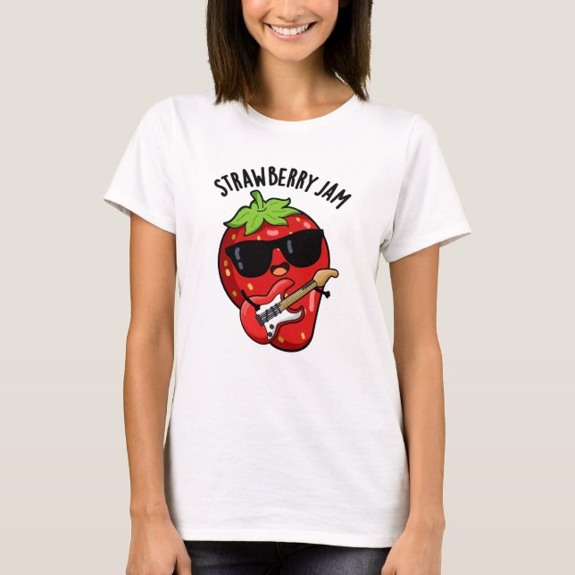 Camiseta Strawberry Jam Funny Fruta Pun (Frente)