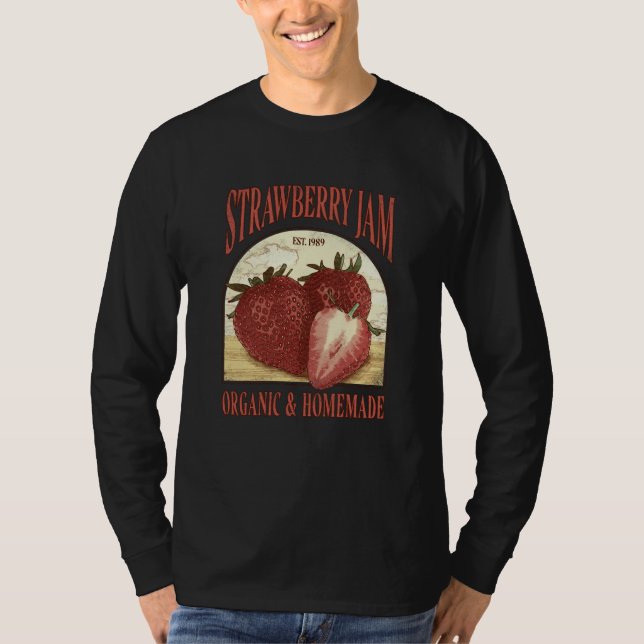 Camiseta Strawberry Jam Organic and Homemade (Frente)