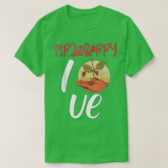 Camiseta Strawberry love Farmrocer Greengrocer (Frente do Design)