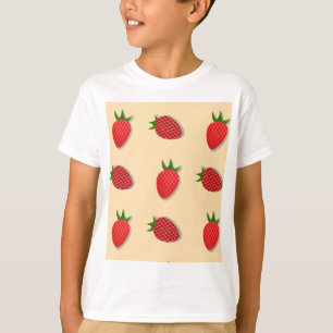 Camiseta Strawberry pattern for fruit summertime good vibes