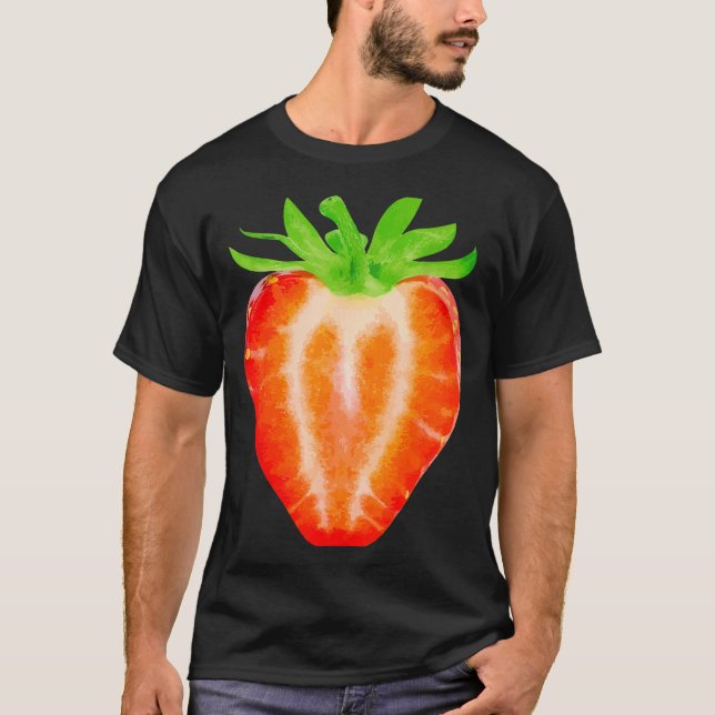 Camiseta Strawberry Shirt Adult Men Women Kids Strawberry C (Frente)