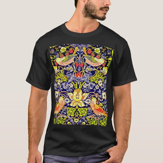 Camiseta Strawberry Thef Birds William Morris (Frente)