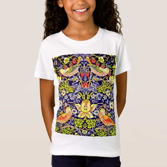 Camiseta Strawberry Thef Birds William Morris (Frente)