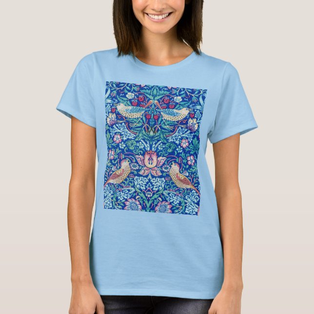 Camiseta Strawberry Thef Blue, William Morris (Frente)