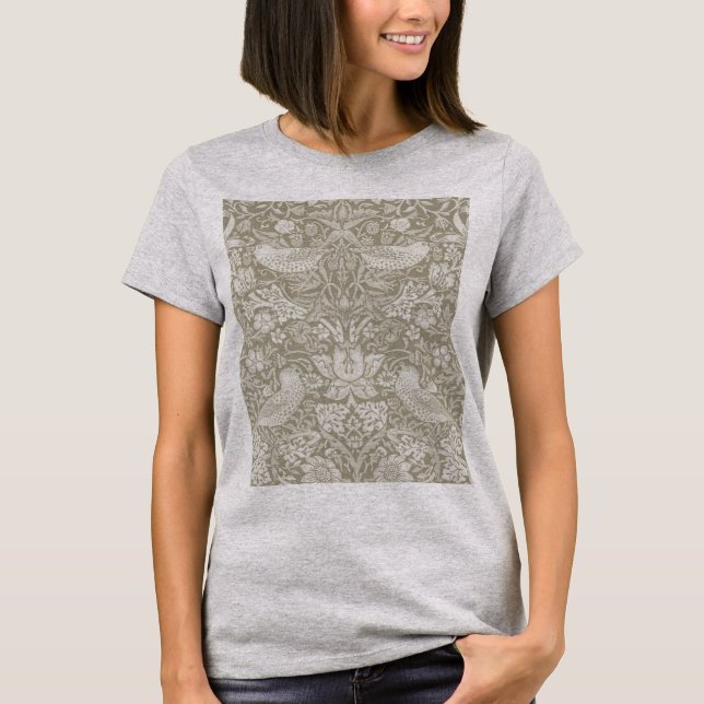Camiseta Strawberry Thef Ivory, William Morris (Frente)