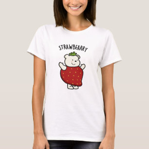 Camiseta Strawbey Funny Strawberry Bear Pun