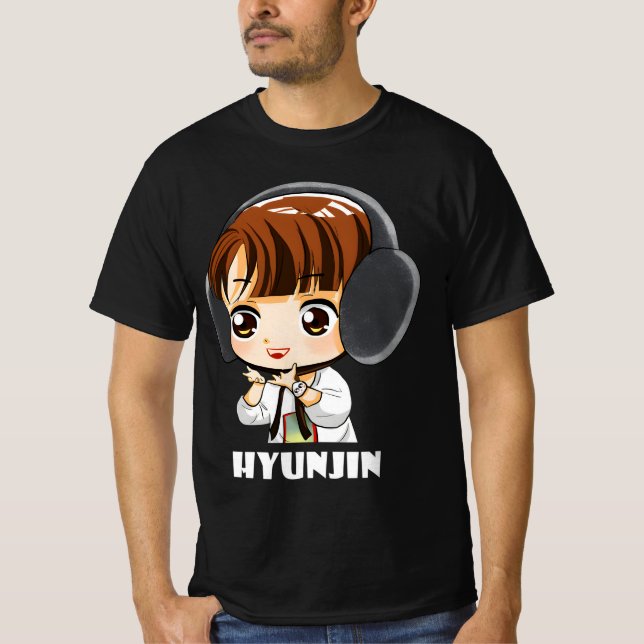 CAMISETA STRAY KIDS HYUNJIN CHIBI (Frente)
