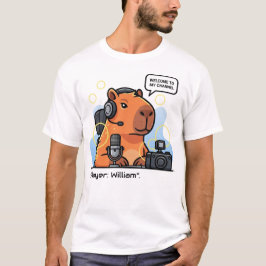Camiseta Streamer Capybara T-Shirt – Personalized Gamer App
