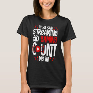 Camiseta Streaming de streaming de jogos - Microfone de víd