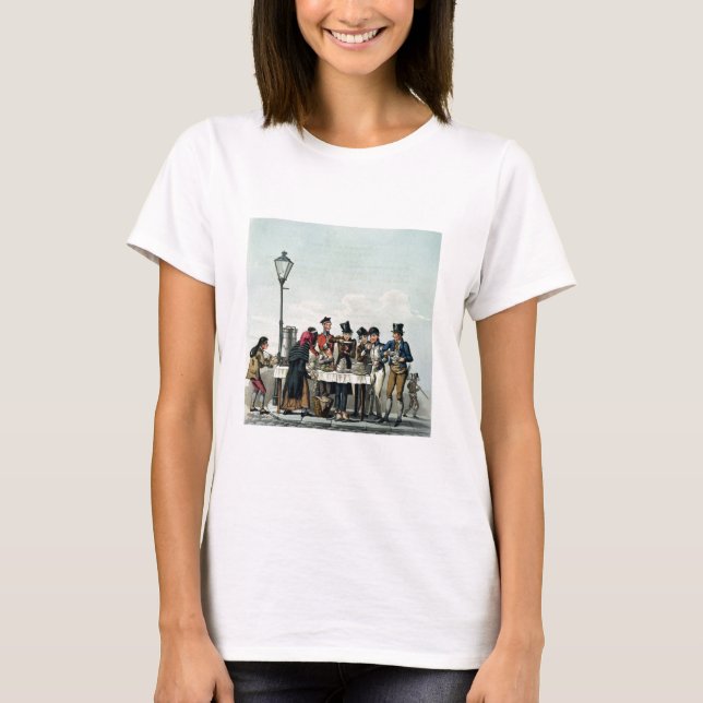 Camiseta Street Breakfast gravado por G.Hunt, 1825 (gravavi (Frente)