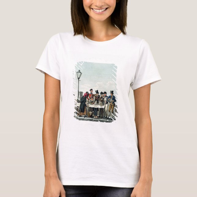 Camiseta Street Breakfast gravado por G.Hunt, 1825 (gravavi (Frente)