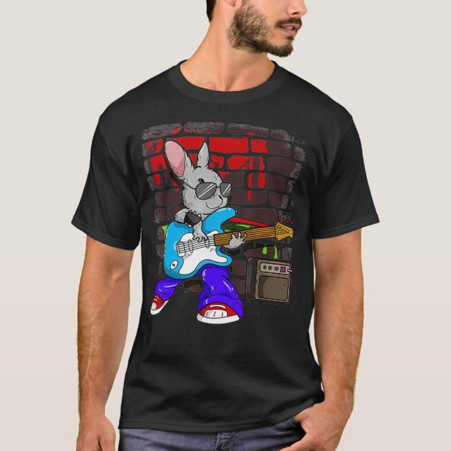Camiseta Street Busking Guitar Player Jump  Jive Bunny (Frente)