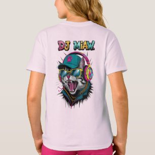 Camiseta Street Cat DJ Attitude – Arte de Rua Ousada