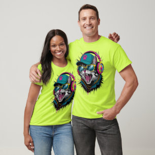 Camiseta Street Cat DJ Attitude – Arte Ousada de Streetwear