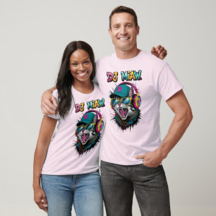 Camiseta Street Cat DJ Attitude – Arte Ousada de Streetwear