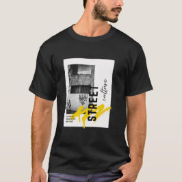 Camiseta Street Culture Urban Aesthetic Monochrome Photo