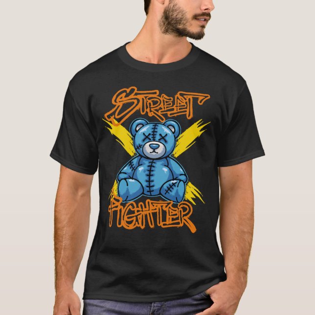 Camiseta Street Fighter Teddy Bear Streetwear (Frente)